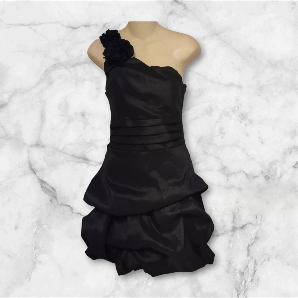 Vintage Y2K Deb Black Dress Small